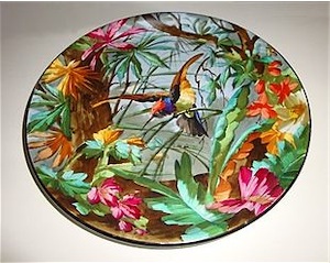 Plate of Creil et Montereau pottery